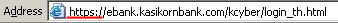 HTTPS in address bar